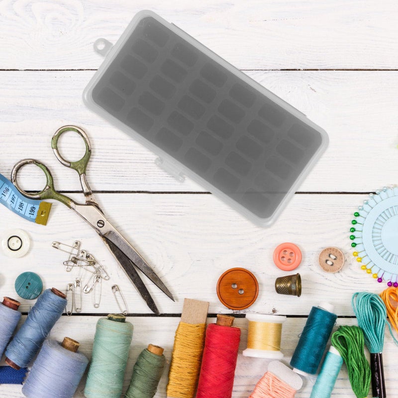 Plastic Bobbin Case Organizer Box 30 Compartments Black Thread Holder For Sewing Embroidery Craft - Image 5