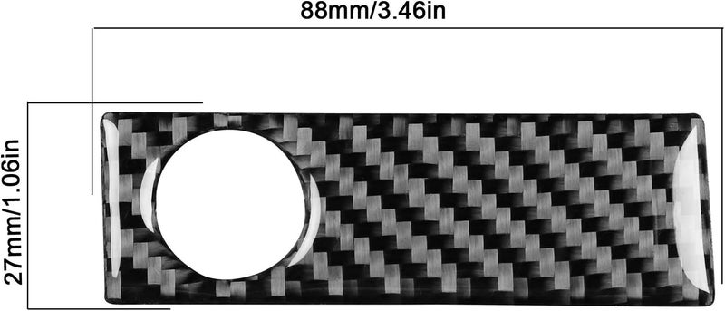 klarako Co?Pilot Glove Boxes Handle Cover Paste Installation Storage Box Pull Trim Carbon Fiber Fit for MX?5/Roadster NC 2009?2015 - Image 2