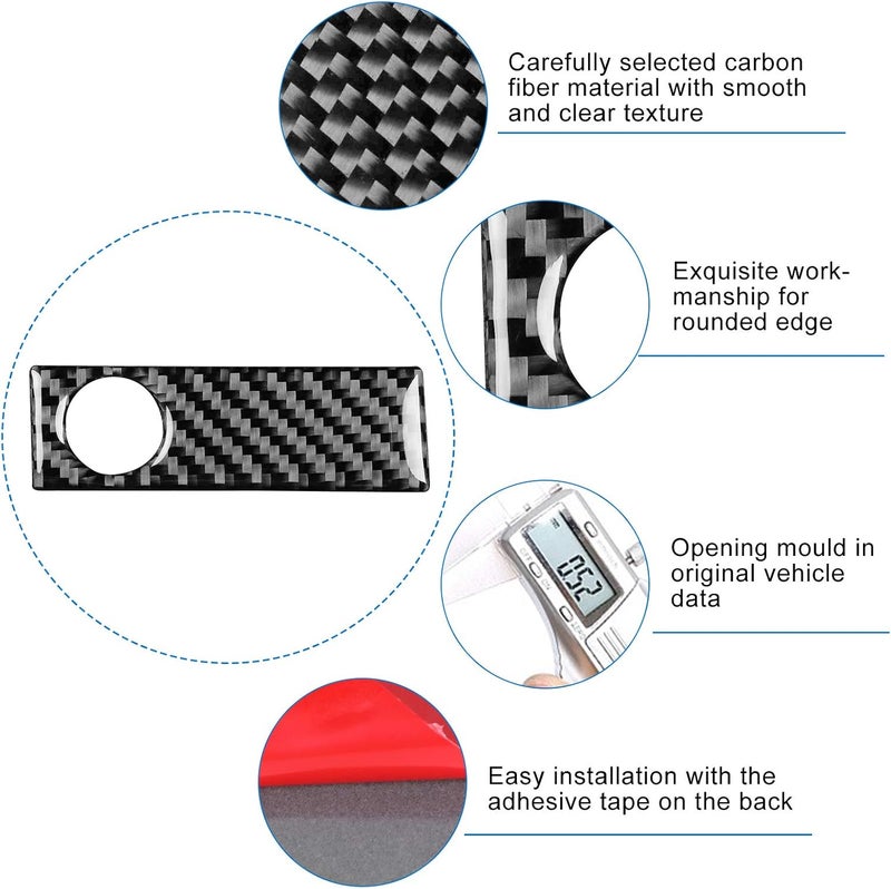 klarako Co?Pilot Glove Boxes Handle Cover Paste Installation Storage Box Pull Trim Carbon Fiber Fit for MX?5/Roadster NC 2009?2015 - Image 4