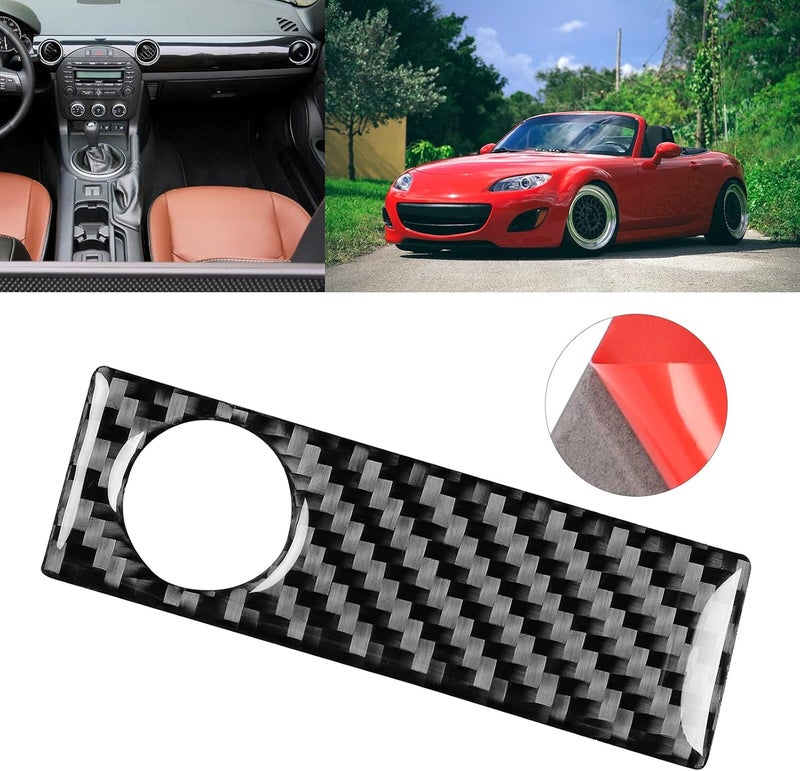 klarako Co?Pilot Glove Boxes Handle Cover Paste Installation Storage Box Pull Trim Carbon Fiber Fit for MX?5/Roadster NC 2009?2015 - Image 3