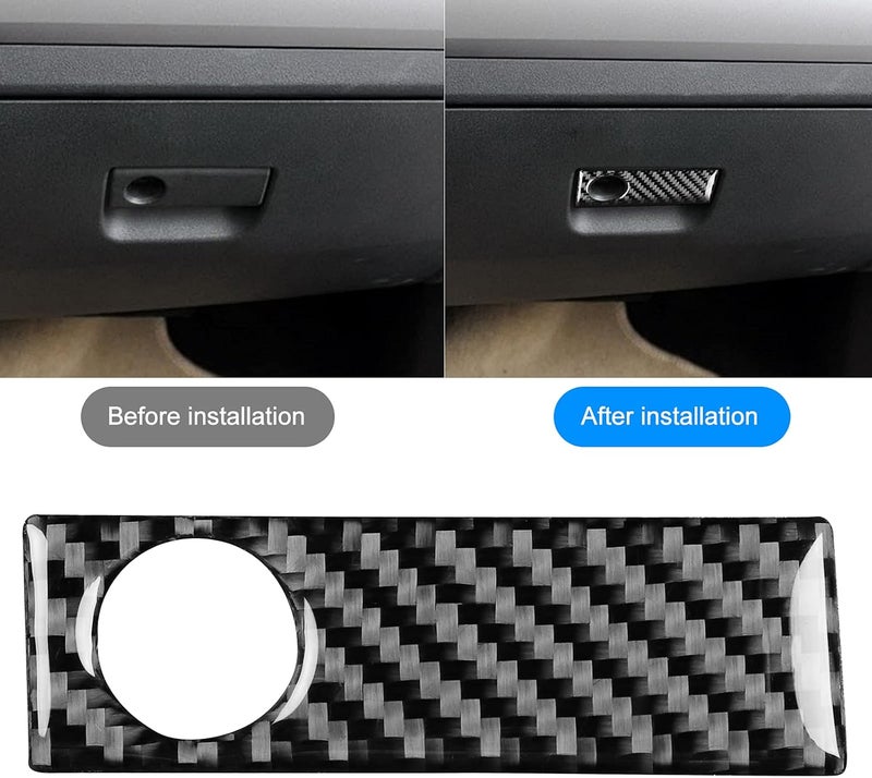 klarako Co?Pilot Glove Boxes Handle Cover Paste Installation Storage Box Pull Trim Carbon Fiber Fit for MX?5/Roadster NC 2009?2015 - Image 5