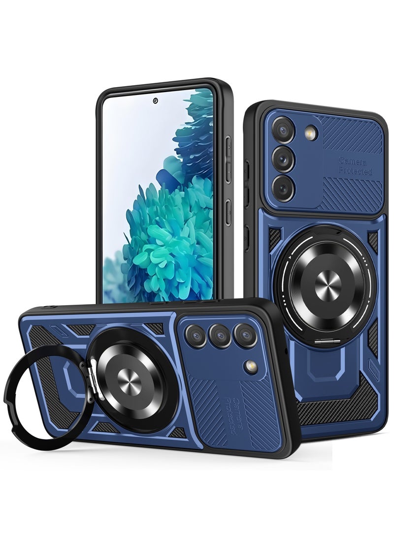 Case Cover Shock Resistant Protect Camera TPU + PC Compatible with Samsung Galaxy S20 Fe (Blue)