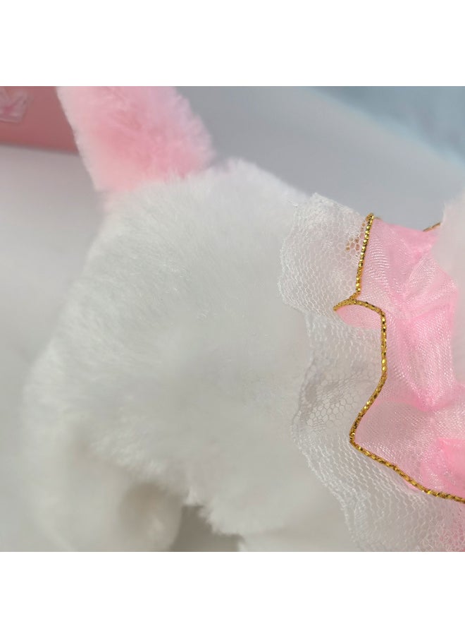 Electric Plush Kitten Toy Walking Will Call Will Move Simulation Cat Plush Toy Cat Pet Children's Gift-Color:Collar Lace Kitten (yellow) Called Drum Sound  - Image 5