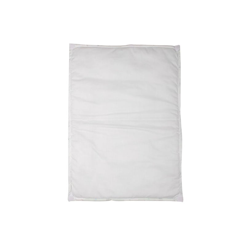 mittenbooty Baby Soft Quilted Cotton Cushioned Changing Sheet Pack of 3 with Detachable Plastic Sheet- Cloud Print Green - Image 3