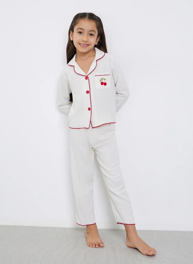 تايك تو مجموعة من قميص بأكمام طويلة مع بيجاما