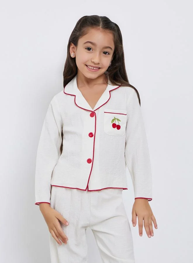 تايك تو مجموعة من قميص بأكمام طويلة مع بيجاما