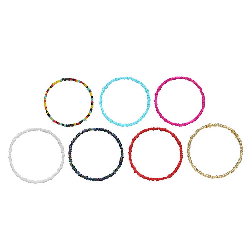 💍 مجموعة خرز مرنة ملونة وأنيقة للنساء - Image 2