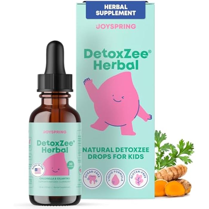 JoySpring Herbal Detox for Kids – Cilantro Extract Cleanse to Support Speech & Improve Behavior – Natural Detox with Cilantro - 1 fl oz (30 Servings) - Image 1