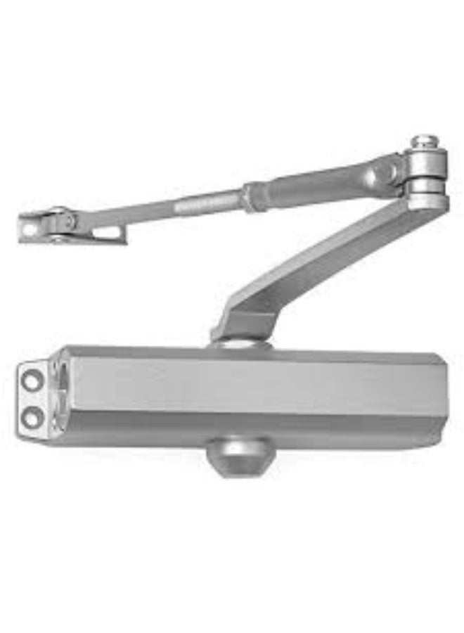 Heavy-Duty Hydraulic Door Closer – 80–150KG, Size 3 Adjustable Spring, Metal Aluminum Finish - Image 2