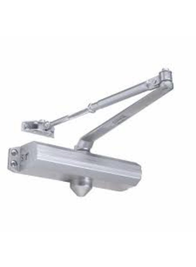 Heavy-Duty Hydraulic Door Closer – 80–150KG, Size 3 Adjustable Spring, Metal Aluminum Finish - Image 5