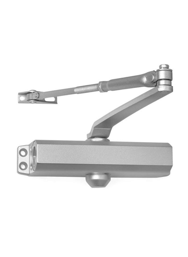 Heavy-Duty Hydraulic Door Closer – 80–150KG, Size 3 Adjustable Spring, Metal Aluminum Finish - Image 1
