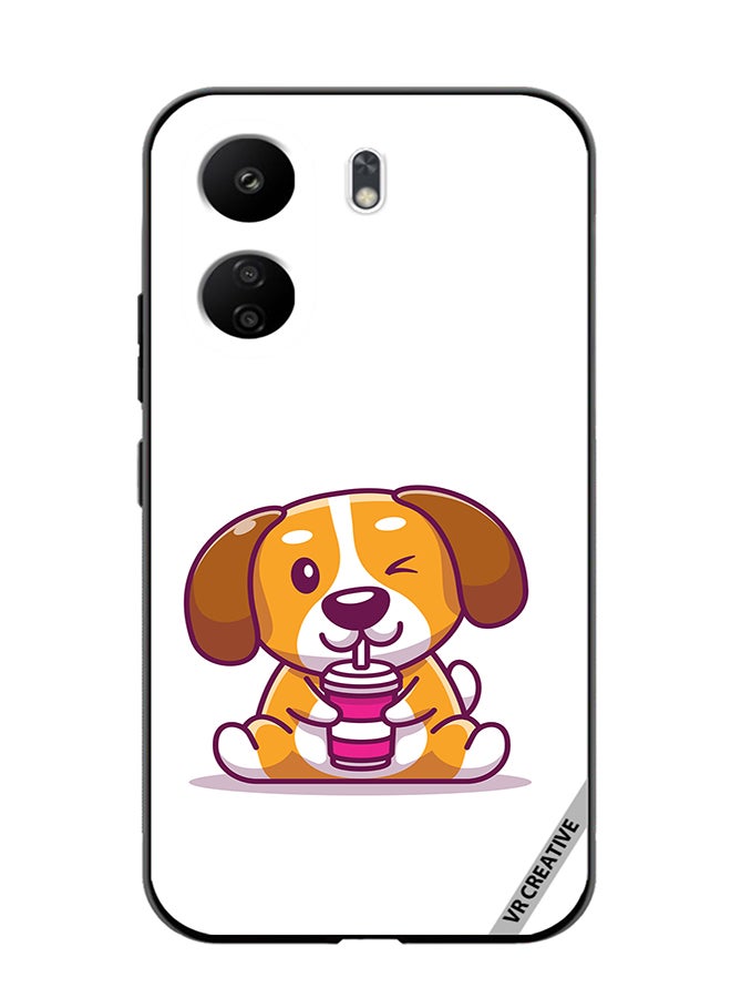 VR CREATIVE Protective Case Cover For Xiaomi Redmi 13C Cute Dog Design Multicolour - Image 1