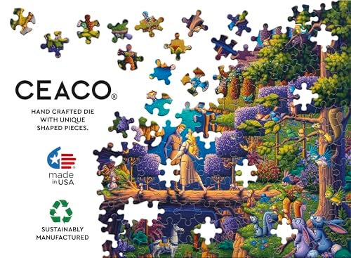 Ceaco ديزني دودل سليبنج بيوتي قوة الحب 1500 قطعة لغز الصور المقطوعة - Image 5