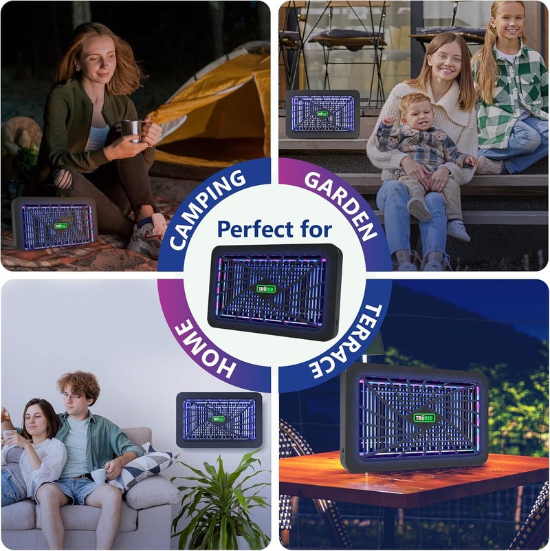 TRURID Bug Zapper Indoor Mosquito Killer Electric Fly Zapper Fly Traps (UV-A LED) Flying Insects Zapper - Image 3