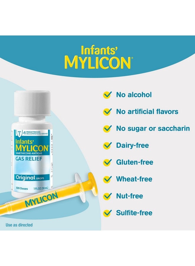 Mylicon Gas Relief Drops for Infants and Babies, Original Formula, 1 Fluid Ounce - Image 5