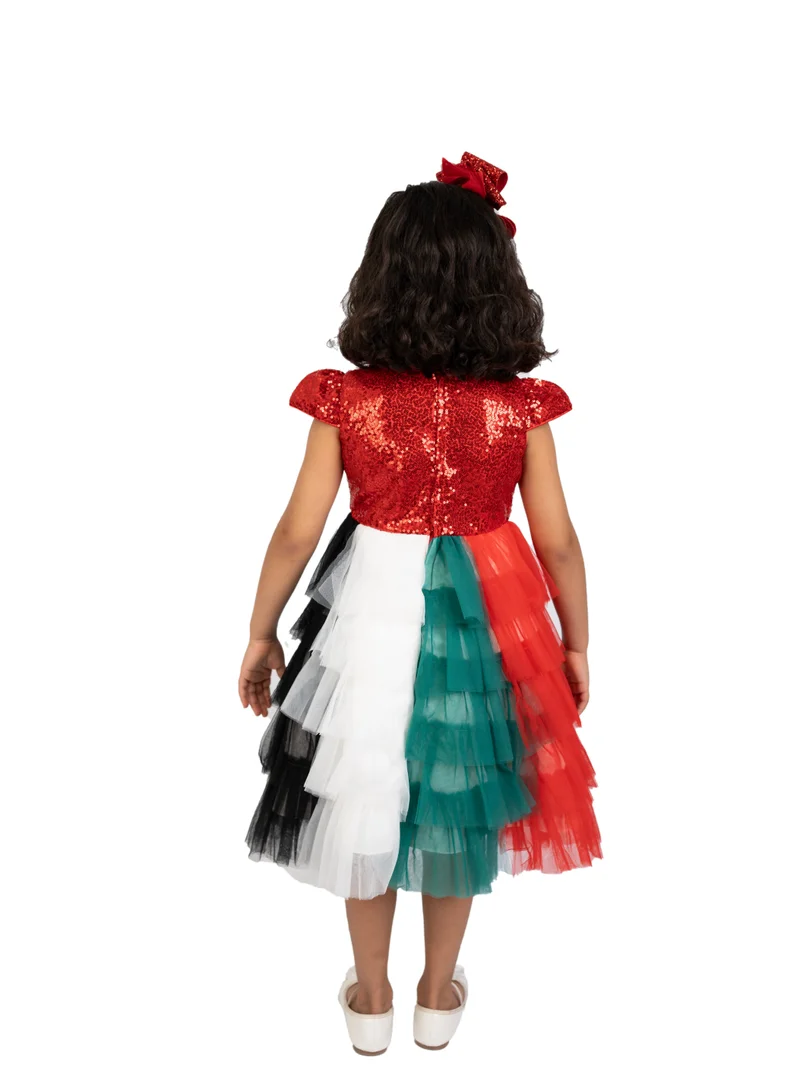 D'Daniela Sequin Tulle Dress