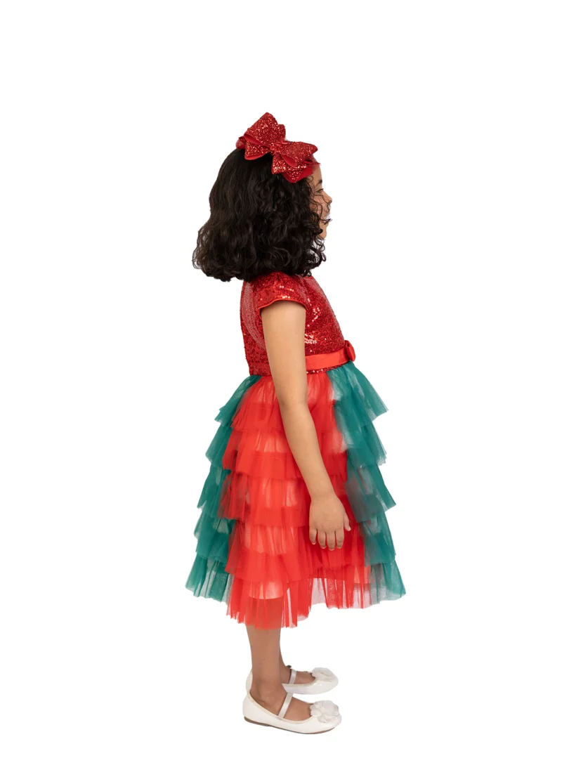 D'Daniela Sequin Tulle Dress
