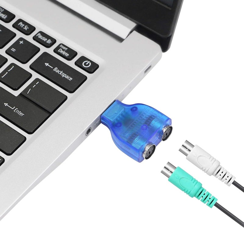 WiredCom USB to PS2 Adapter USB A Male to Dual PS/2 Female Converter Splitter for Mouse Keyboard - Image 5