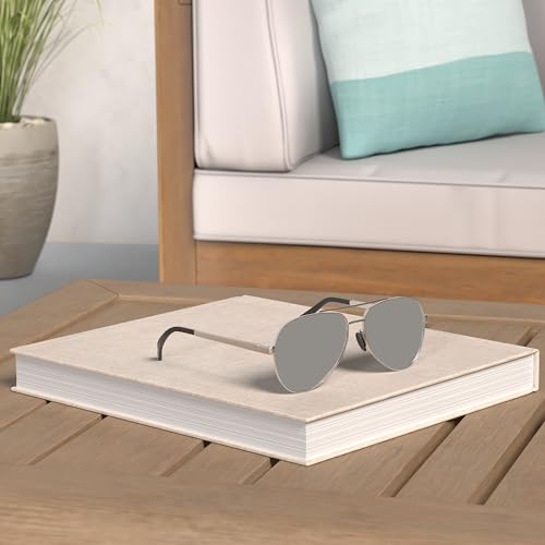 LUENX Aviator Sunglasses for Men Women Polarized - Mirrored Driving uv 400 Protection(Silver) - Image 2
