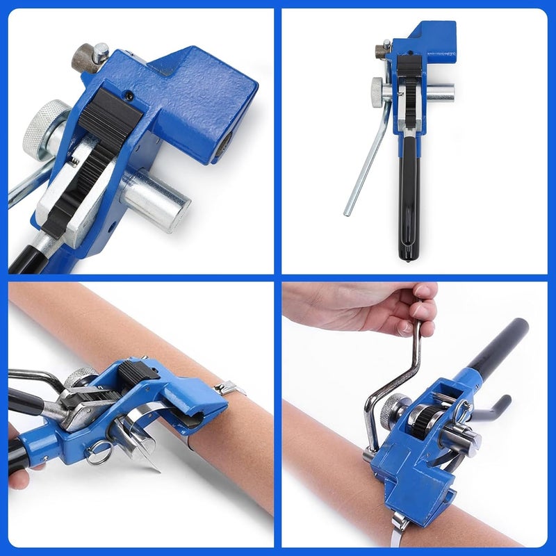 AIWFL Stainless Steel Strapping Tensioner, Banding Tools for Strapping Heavy Duty Banding Tensioner Cutting Tool, Steel Strapping Banding Coil Kit Strapping Gear Bander for Hose Clamps Cable Tie Kit - Image 4