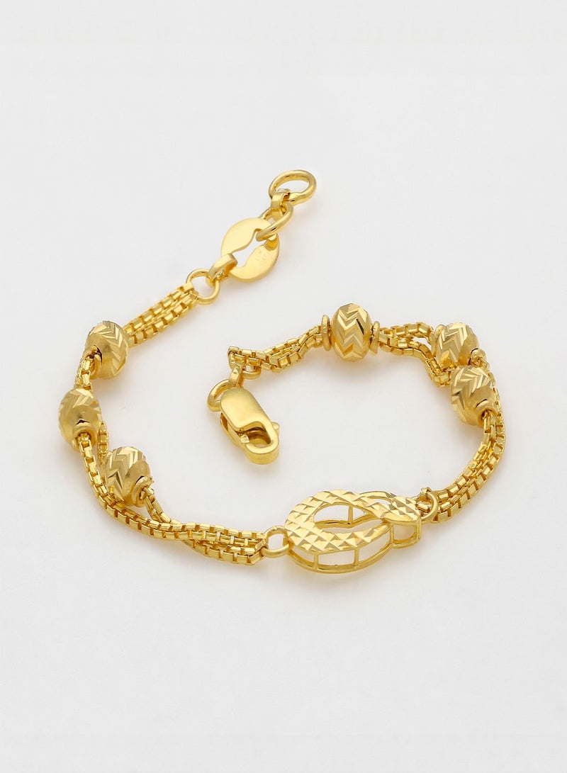 Malabar Gold and Diamonds 22 KT 916 Purity Gold Bracelet NVBR021  - Image 3