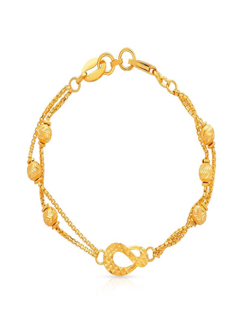 Malabar Gold and Diamonds 22 KT 916 Purity Gold Bracelet NVBR021  - Image 1