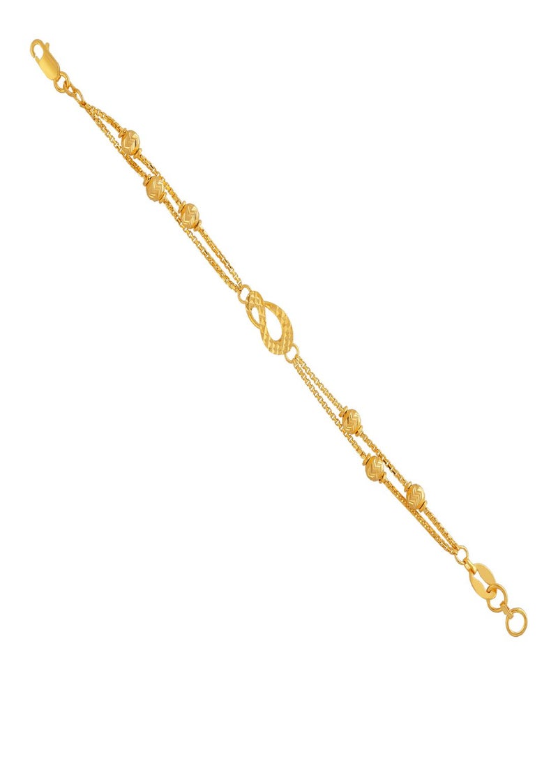 Malabar Gold and Diamonds 22 KT 916 Purity Gold Bracelet NVBR021  - Image 2