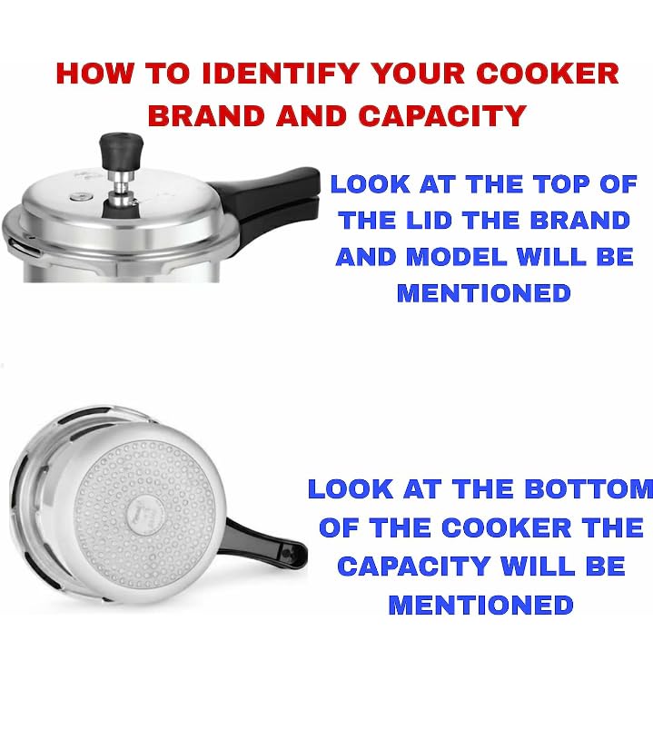 Black liger Rubber Gasket compatible with Pigeon Aluminum Outer lid pressure coocker 7.5,10,12 litre - Image 5