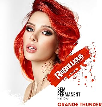 Paintglow SemiPermanent Hair Dye Orange Thunder 100ml - Image 3