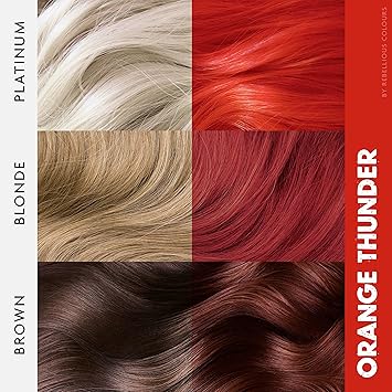 Paintglow SemiPermanent Hair Dye Orange Thunder 100ml - Image 2