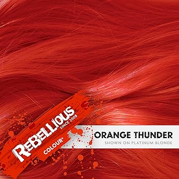 Paintglow SemiPermanent Hair Dye Orange Thunder 100ml - Image 4