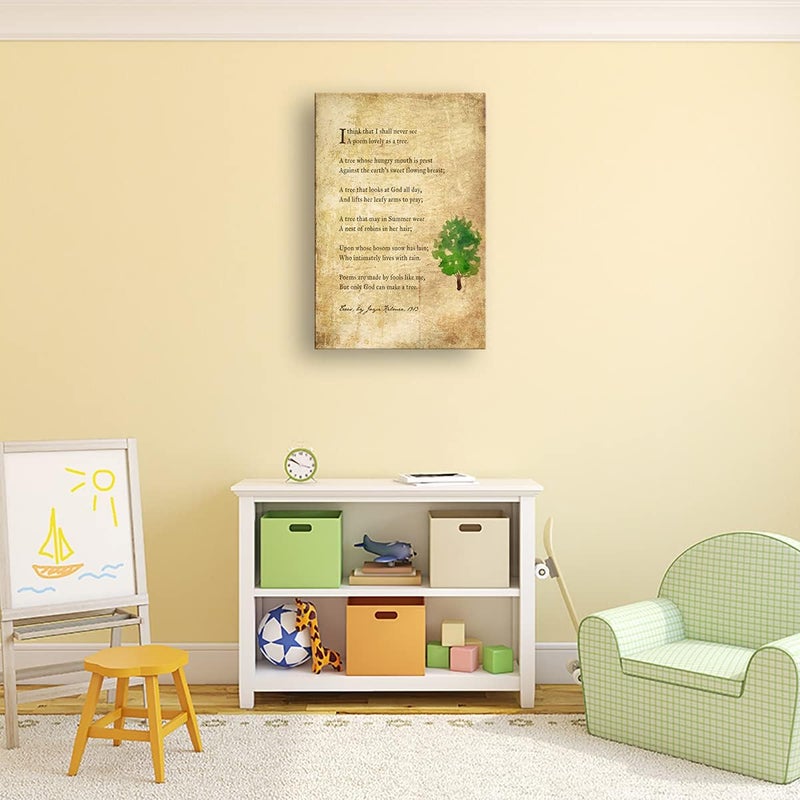 Busmko Trees Poem Quote Wall Art - Image 4
