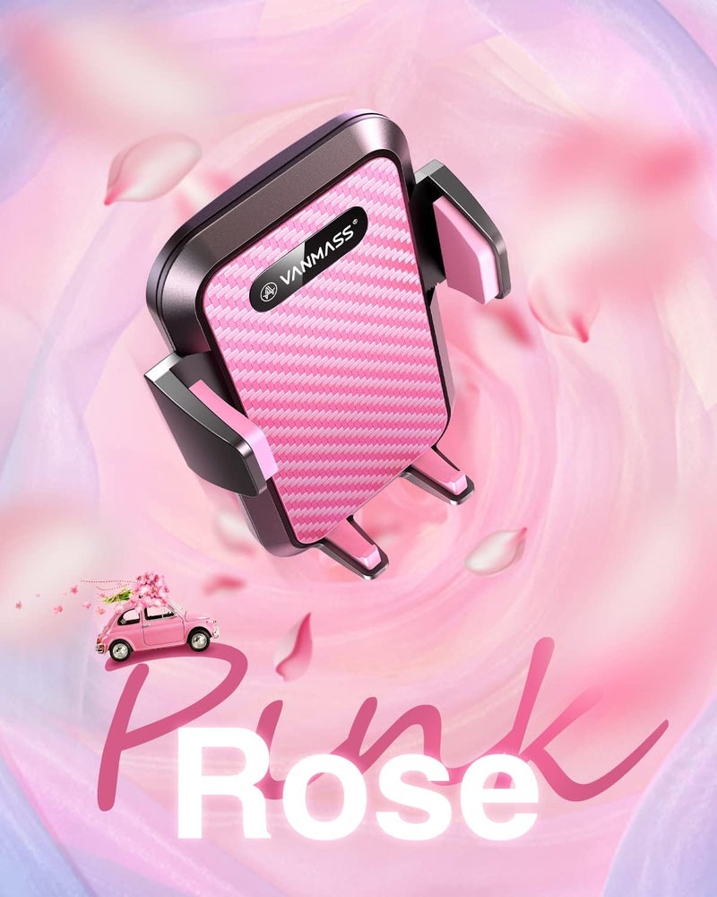 VANMASS 【85+LBS Strongest Suction & Military-Grade Ultimate Car Phone Mount【Patent & Safety Certs】 Cell Phone Holder Truck for Dashboard Windshield Vent for iPhone 17 Pro Max 16 15 for Samsung, Pink - Image 2