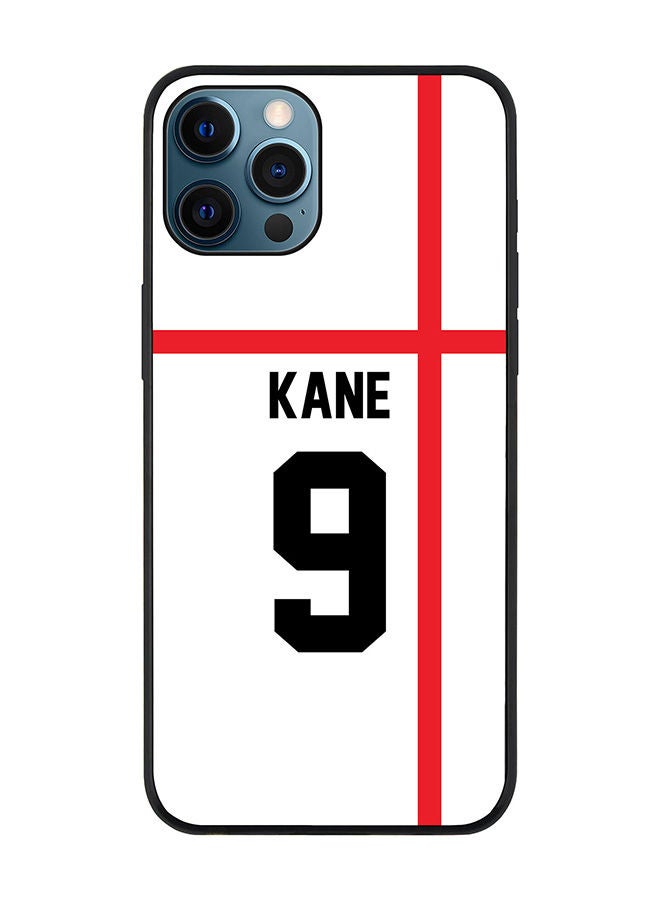 Stylizedd Rugged Black edge case for Apple iPhone 12 Pro Slim fit Soft Case Flexible Rubber Edges Anti Drop TPU Gel Thin Cover - Football Team - England Player Name - Kane - Image 1