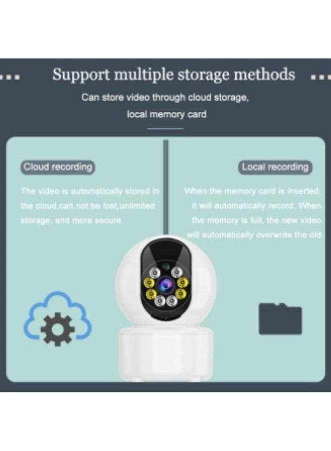 HD 8 Light CCTV Camera Baby monitor Wireless WiFi network intelligent surveillance camera - Image 5