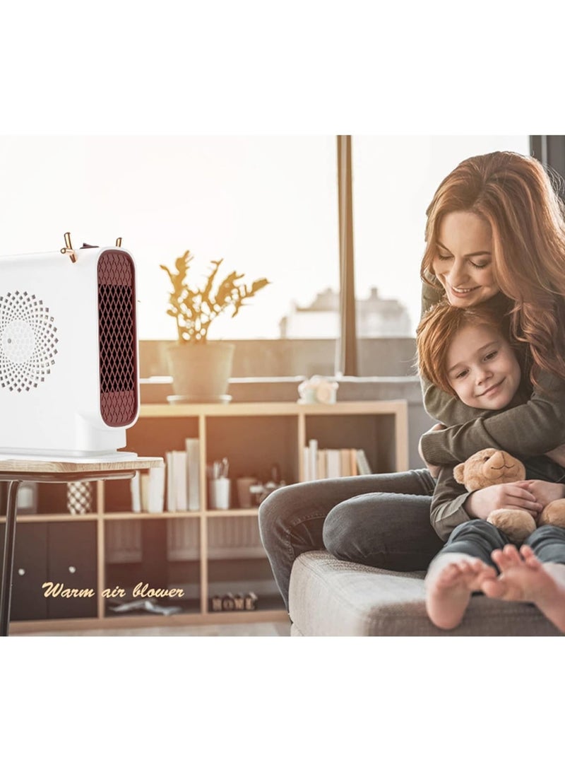 عام مُدفِئُونَ 220 فولت 500 واط محمول مصغر مروحة حثلى كهربائية معدات جهاز تسخين جداري مُشعّ منقى خلاله - Image 5