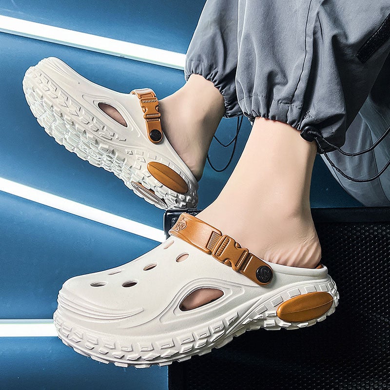 Plus-Size 2026 Spring New Style Closed-Toe Slippers For Men And Women, Outdoor Eva Sandals With A Soft Feel, Beach Shoes - Image 3