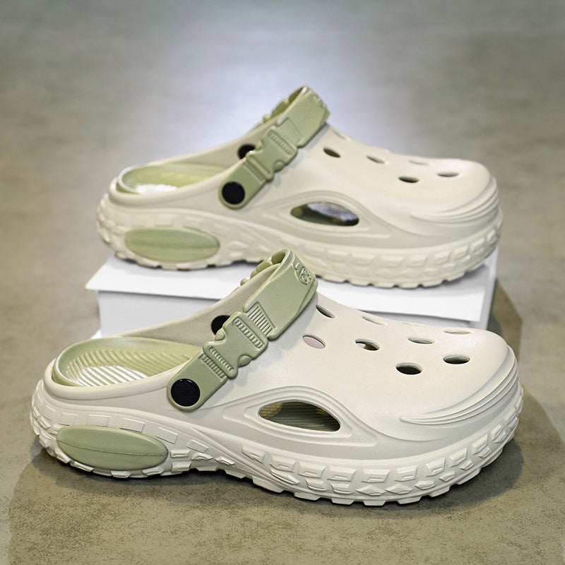Plus-Size 2026 Spring New Style Closed-Toe Slippers For Men And Women, Outdoor Eva Sandals With A Soft Feel, Beach Shoes - Image 2