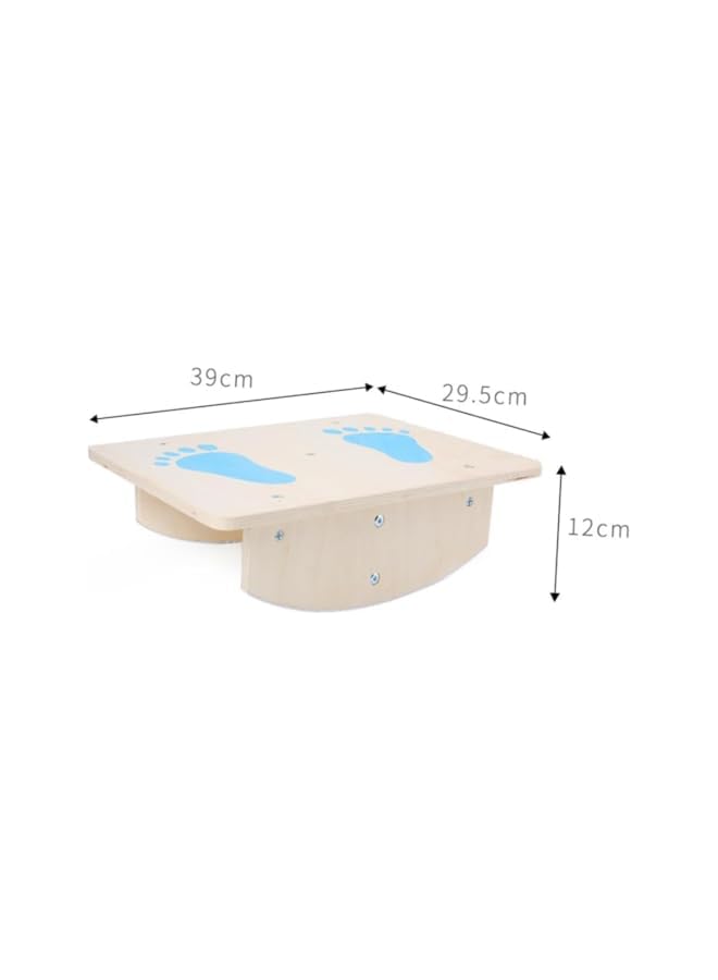 PROMASS 1Pc Kids Outdoor Sports Toy Game Kids Learning Toys Kids Wooden Balance Board Office Balance Board Wooden Wobble Board Wooden Rocker Board Fitness Pearlescent - Image 2