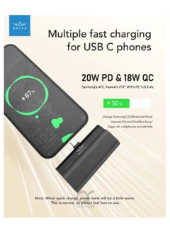 Brave Brave Pocket Mini Portable Power Bank 20W 5000mAh Compatible With Android Black  - Image 3