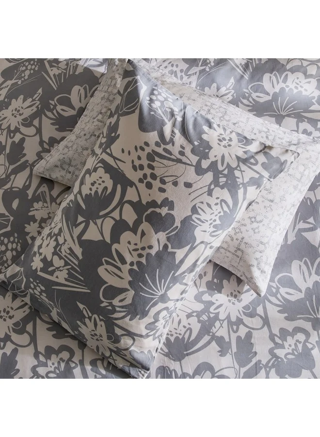 Home Box Aurora Heya 3-Piece Printed Cotton Twin Duvet Quilt Cover Set 220 x 150 cm