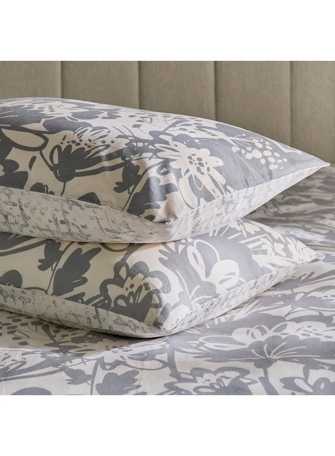 Home Box Aurora Heya 3-Piece Printed Cotton Twin Duvet Quilt Cover Set 220 x 150 cm