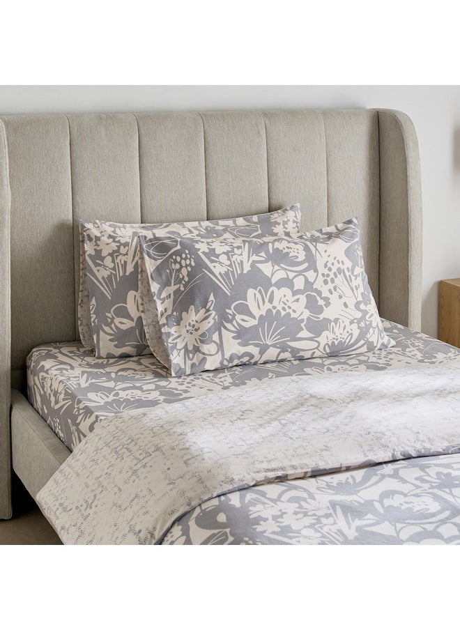 Home Box Aurora Heya 3-Piece Printed Cotton Twin Duvet Quilt Cover Set 220 x 150 cm  - Image 2