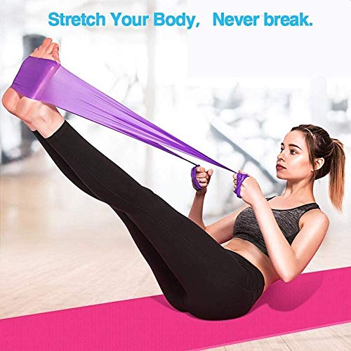 Wearslim® Professional Resistance Loop Bands for Legs and Butt | Elastic Exercise Band Set for Women | Best Resistant Workout Loops for Booty, Glute, Leg & Thigh Exercising (1.5 Meter Purple) - Image 3