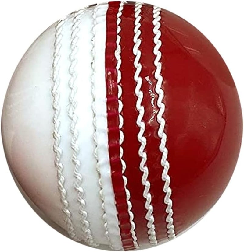 AnNafi ® Dual Color Cricket Coaching Balls Sports Training & Fun Balls | Double Color Ball red and White | Sports & Games | Light Weight Attractive Cricket Ball for Practice with Kids & Adults - Image 3