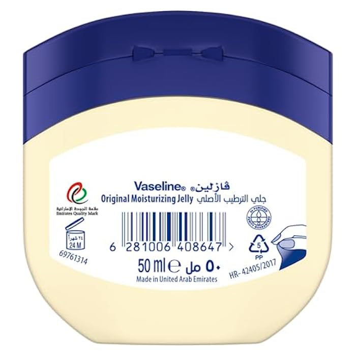 Vaseline® Original Healing Jelly With triple purified formula skin protectant from dryness 50G - Image 2