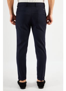 THE KOOPLES Men Regular Fit Solid Chino Pants, Navy  - Image 2