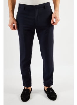 THE KOOPLES Men Regular Fit Solid Chino Pants, Navy  - Image 4