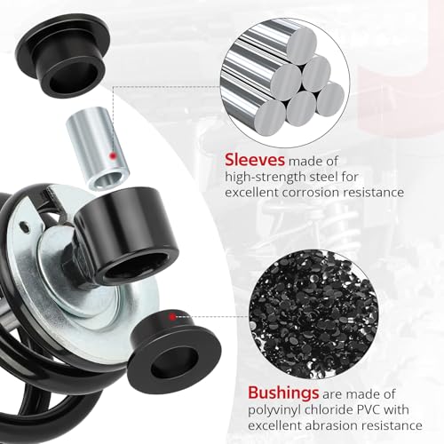 JAVIK Front & Rear Shock Bushing Sleeve Kit for Polaris Ranger 1000/900/800/Diesel RZR 800/570 Sportsman 1000/850/550 Scrambler 850 PRO-XD - Image 3