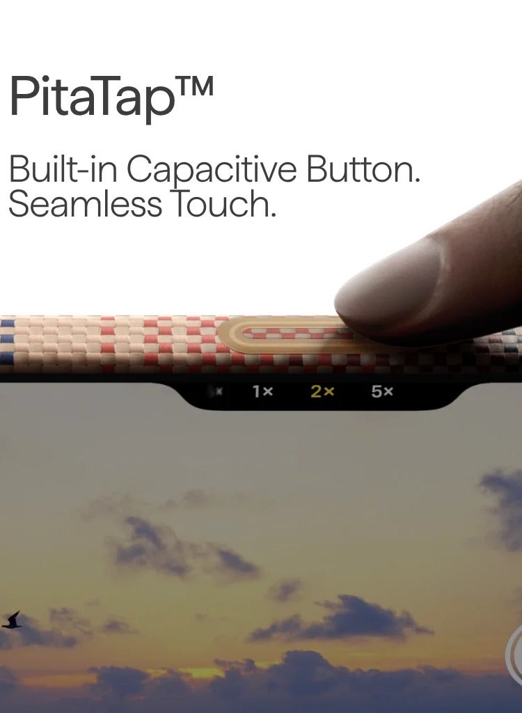 بيتاكا جراب نحيف للغاية لهاتف iPhone 17 Pro / لمسة PitaTap سلسة / تصميم خفيف الوزن / سهل التركيب / غطاء خلفي - غروب الشمس - Image 4